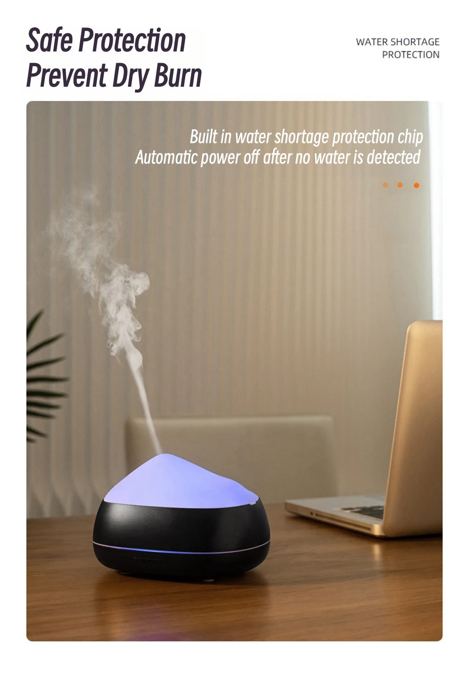 Snow Mountain 200ml Ultrasonic Mist Humidifier Low Noise Aromatherapy Mask Queen Nepal