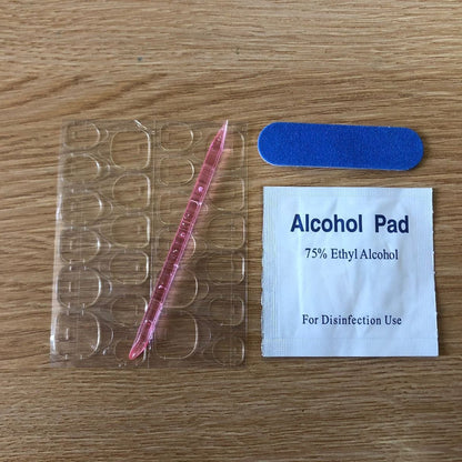 Y005 Press On Nails Oval Round Shape Easy Beauty Nepal