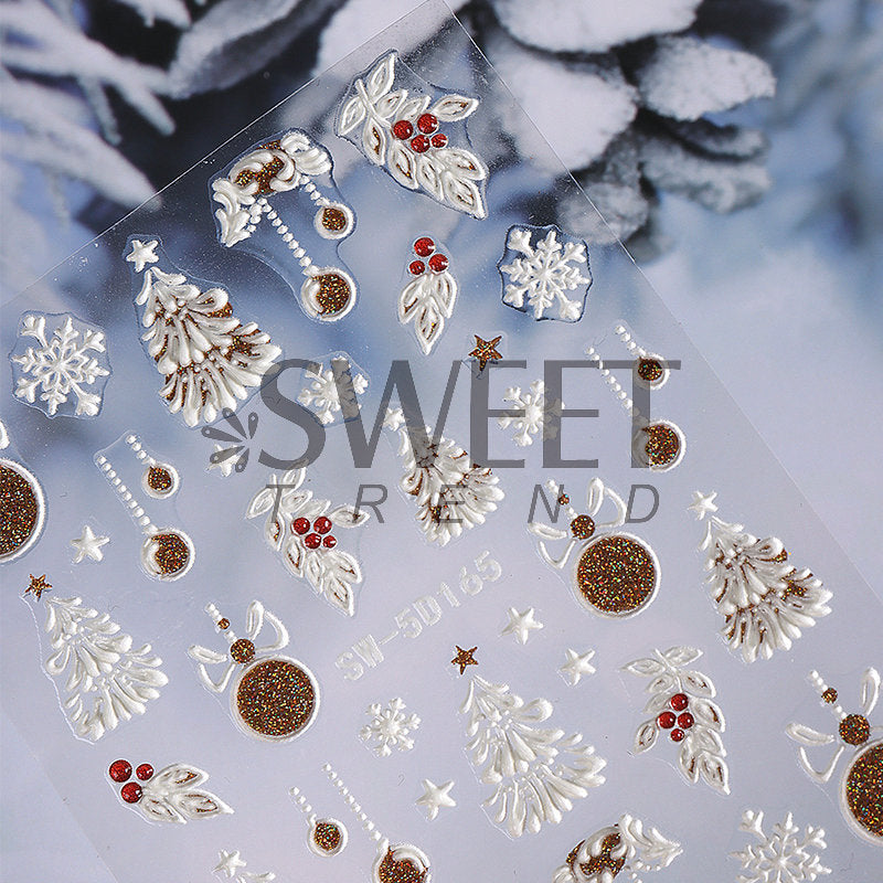 Sweet Trend Christmas Nail Art Sticker Mask Queen Nepal