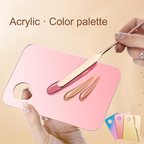 MQ Professional Stainless Steel Makeup Colour Mixing Palette Mask Queen Nepal