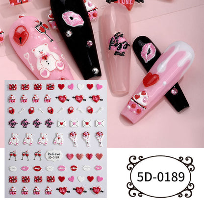 Relievo 5D Nail Sticker Mask Queen Nepal