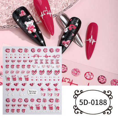 Relievo 5D Nail Sticker Mask Queen Nepal