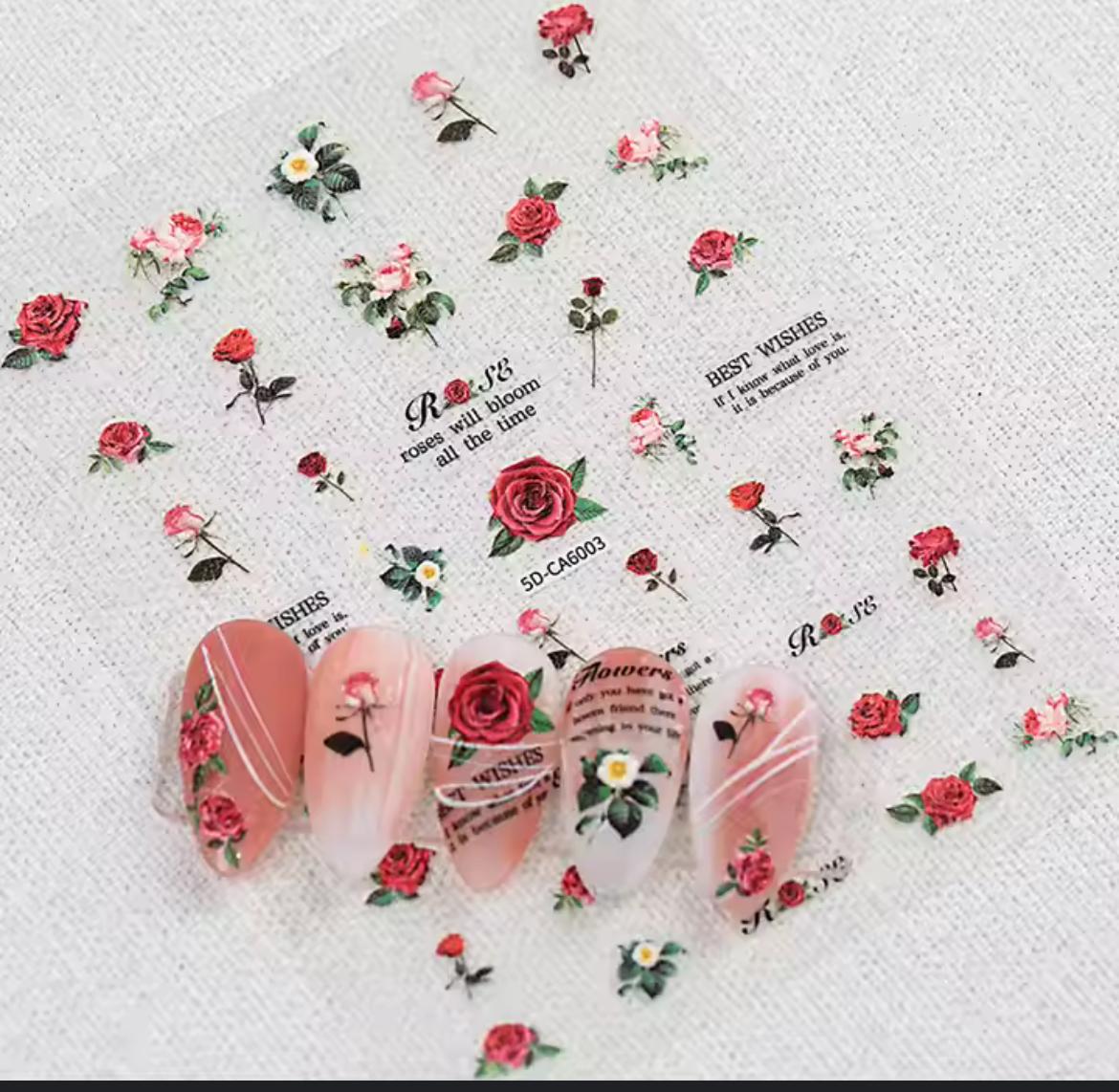 MOSR Nail Art Flower DIY Sticker For Nails Mask Queen Nepal