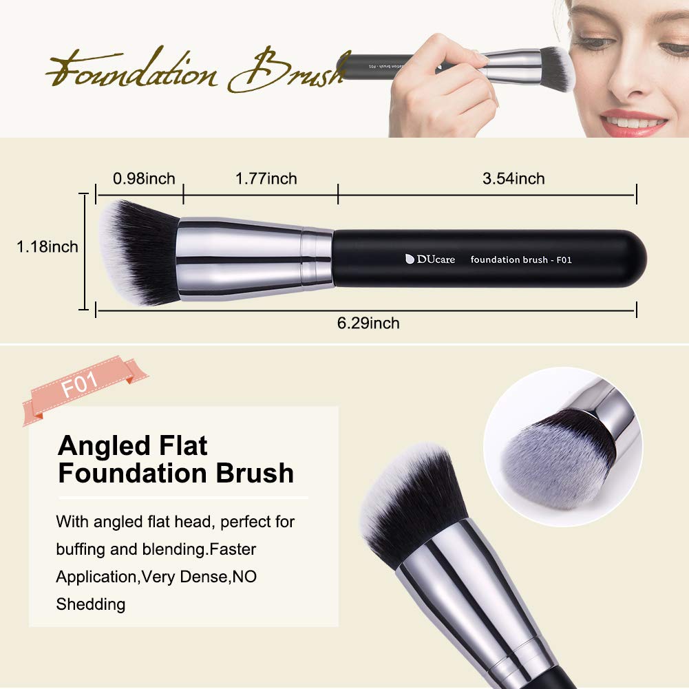 DUcare Panda Black Makeup 3Pcs Brush Set Easy Beauty Nepal