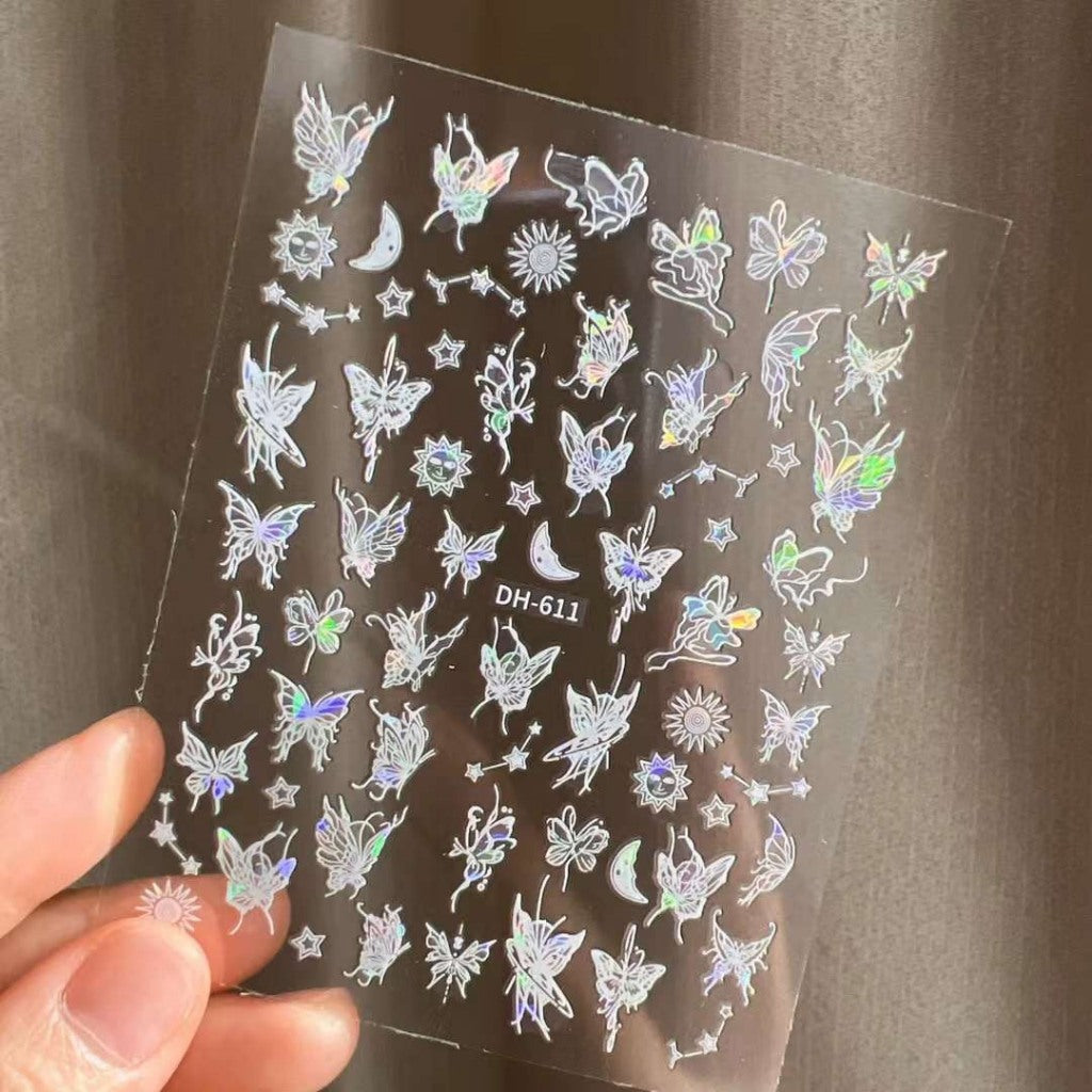 MOSR Nail Art Butterfly DIY Sticker For Nails Mask Queen Nepal