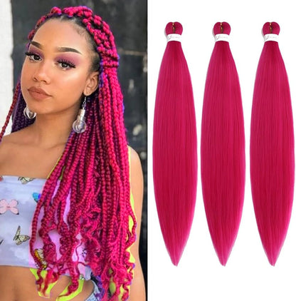 Pre Stretched Synthetic Braiding Hair Ombre Extensions Mask Queen Nepal