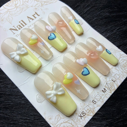 Press On Nails 10Pcs Code-MT Easy Beauty Nepal
