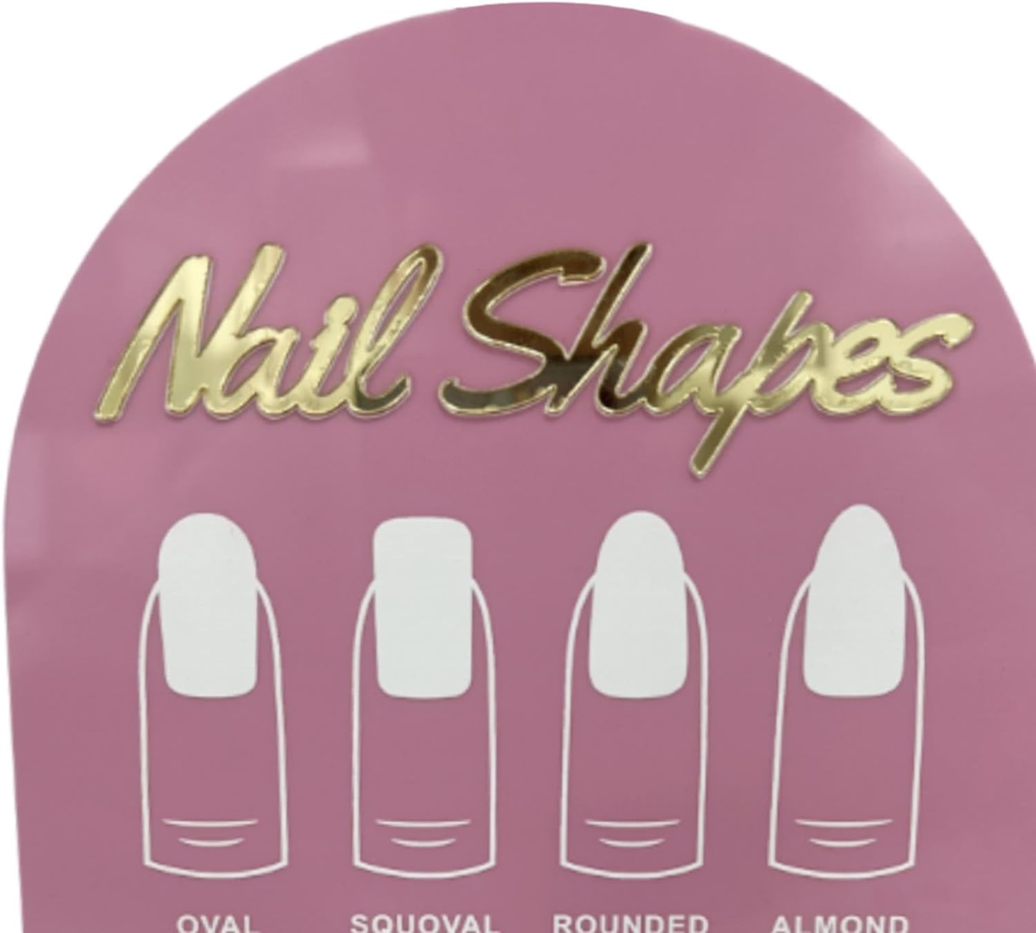 Nail Shapes Display Sign Board Mask Queen Nepal