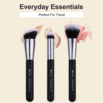 DUcare Panda Black Makeup 3Pcs Brush Set Easy Beauty Nepal