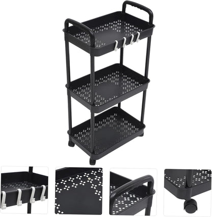 3 Layer Multipurpose Rolling Storage Trolley Mask Queen Nepal