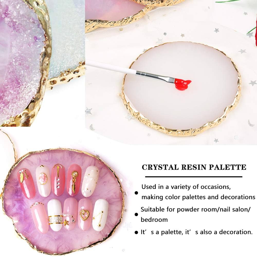 Nail Art Display Board Reusable Resin Colour Mixing Palette Mask Queen Nepal