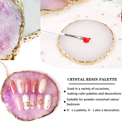 Nail Art Display Board Reusable Resin Colour Mixing Palette Mask Queen Nepal