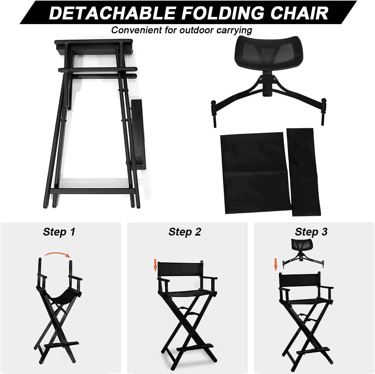 Folding Makeup Artist Directors Chair Easy Beauty Nepal