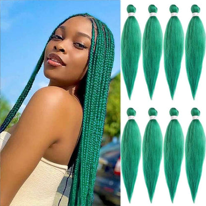 Pre Stretched Synthetic Braiding Hair Ombre Extensions Mask Queen Nepal