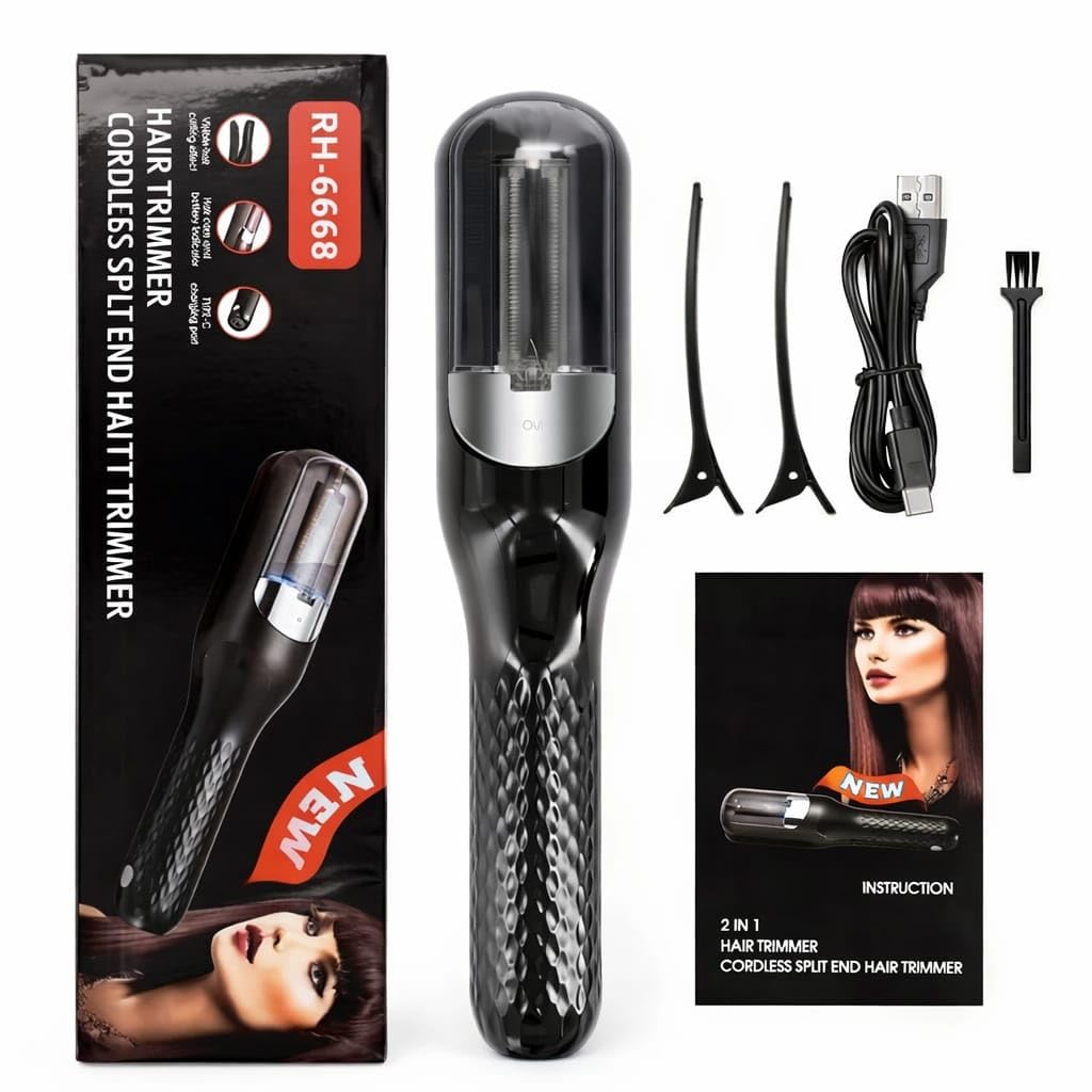 RH-6668 Rechargeable Cordless Split End Hair Trimmer Easy Beauty Nepal