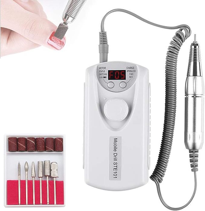 101 Portable Nail Drill Machine Rechargeable Electric Nail Drill For Nail Mask Queen Nepal
