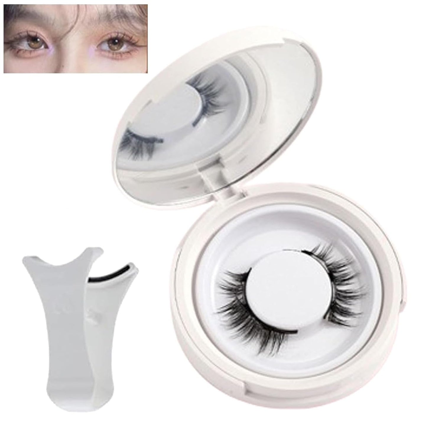 Magentic Lashes Reusable Clear Band Magnetic Eyelashes Kit with Applicator - Mask Queen Nepal