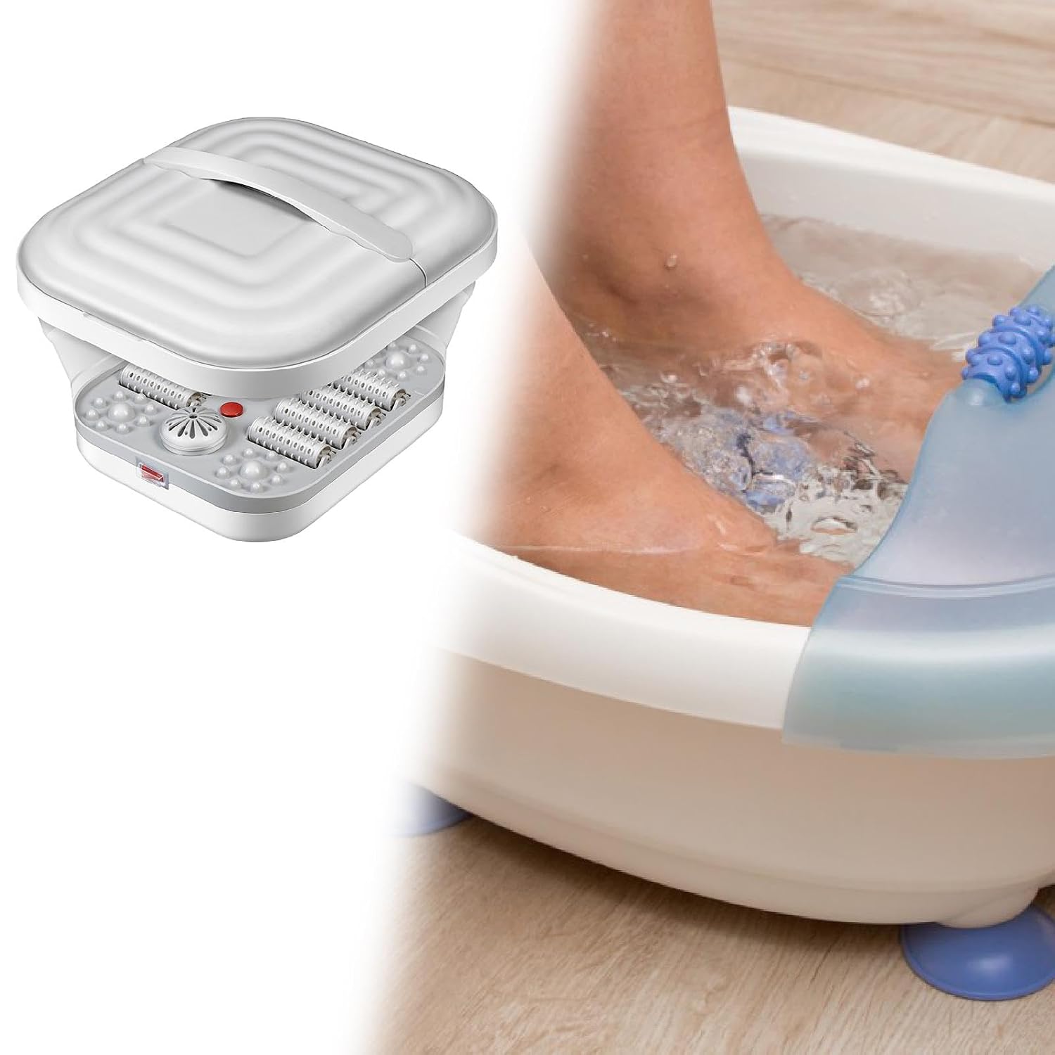 Collapsible Foot SPA Bath Massager Basin Mask Queen Nepal