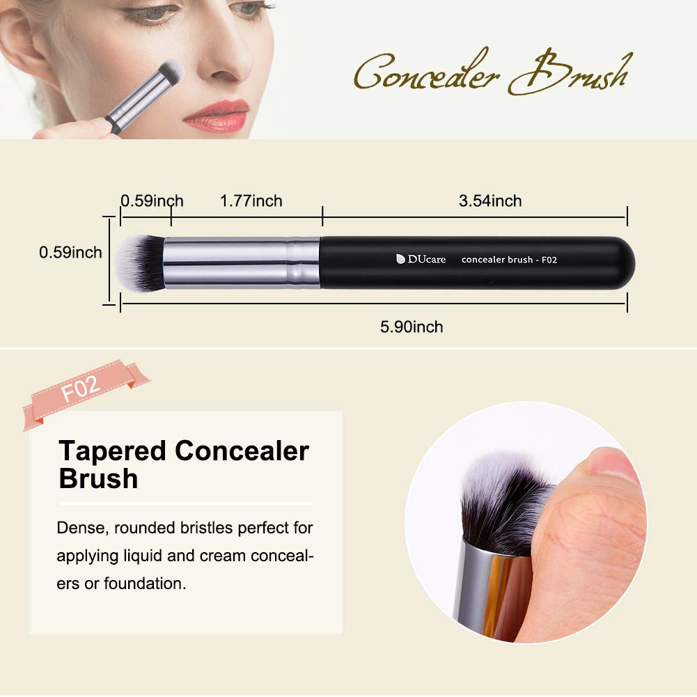 DUcare Panda Black Makeup 3Pcs Brush Set Easy Beauty Nepal