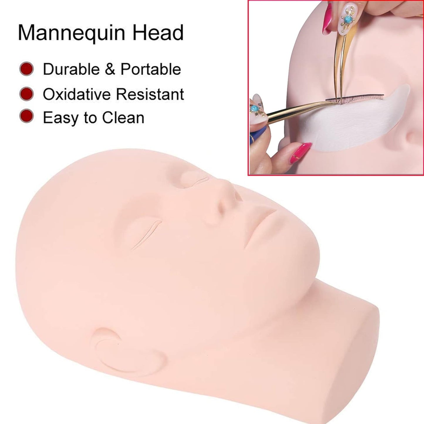 Practice Mannequin Training Head for Lashes Mask Queen Nepal