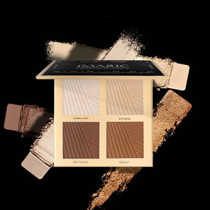 IMAGIC Professional Cosmetics 4 Color Highlighter & Contour Palette