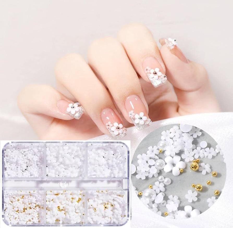 6 Grid Nail Stone Box Nail Art Rhinestone Mask Queen Nepal