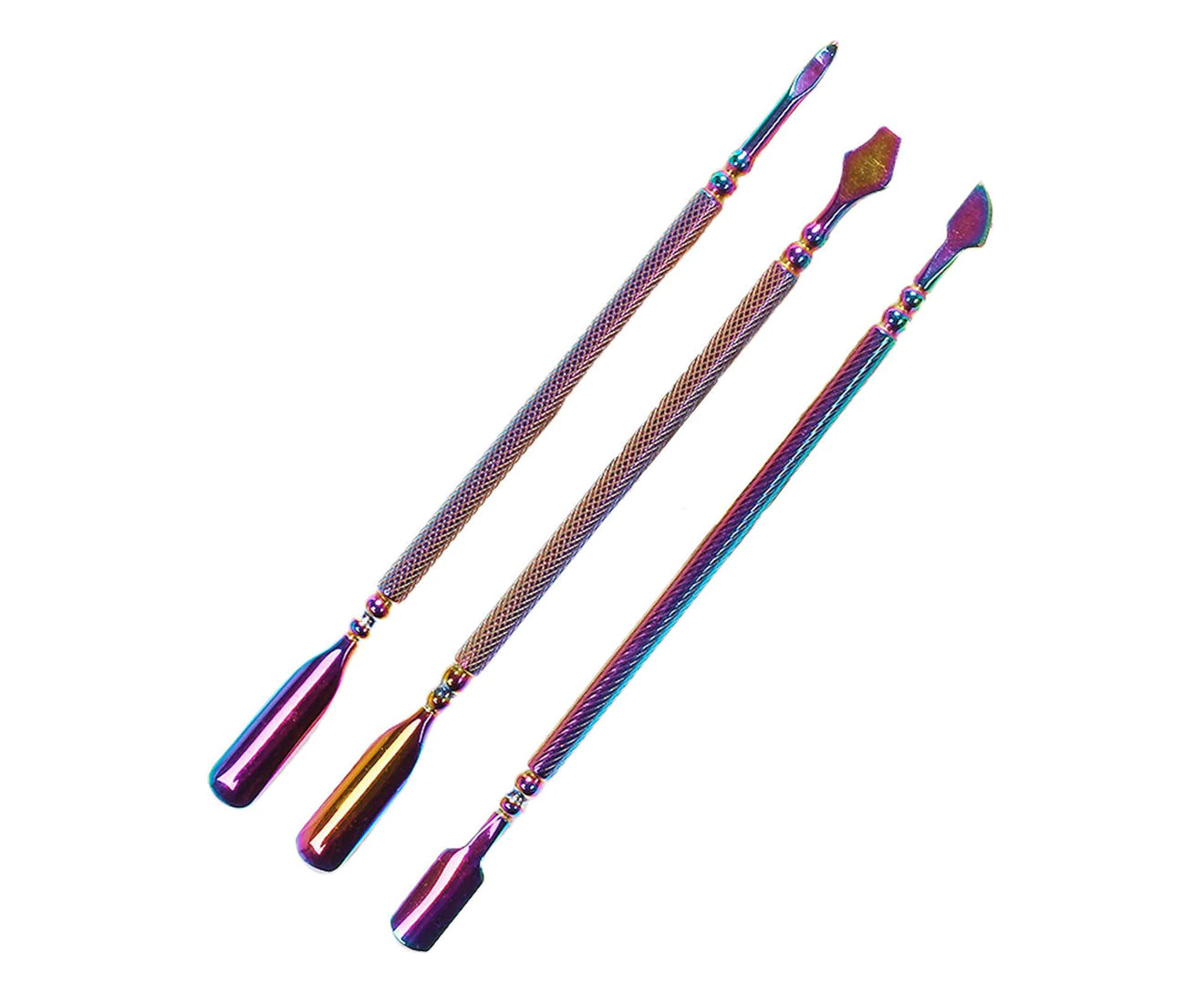 3Pcs Nail Cuticle Pusher Set Mask Queen Nepal