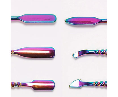 3Pcs Nail Cuticle Pusher Set Mask Queen Nepal