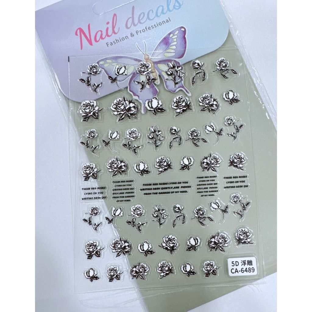 MOSR Nail Art Flower DIY Sticker For Nails Mask Queen Nepal