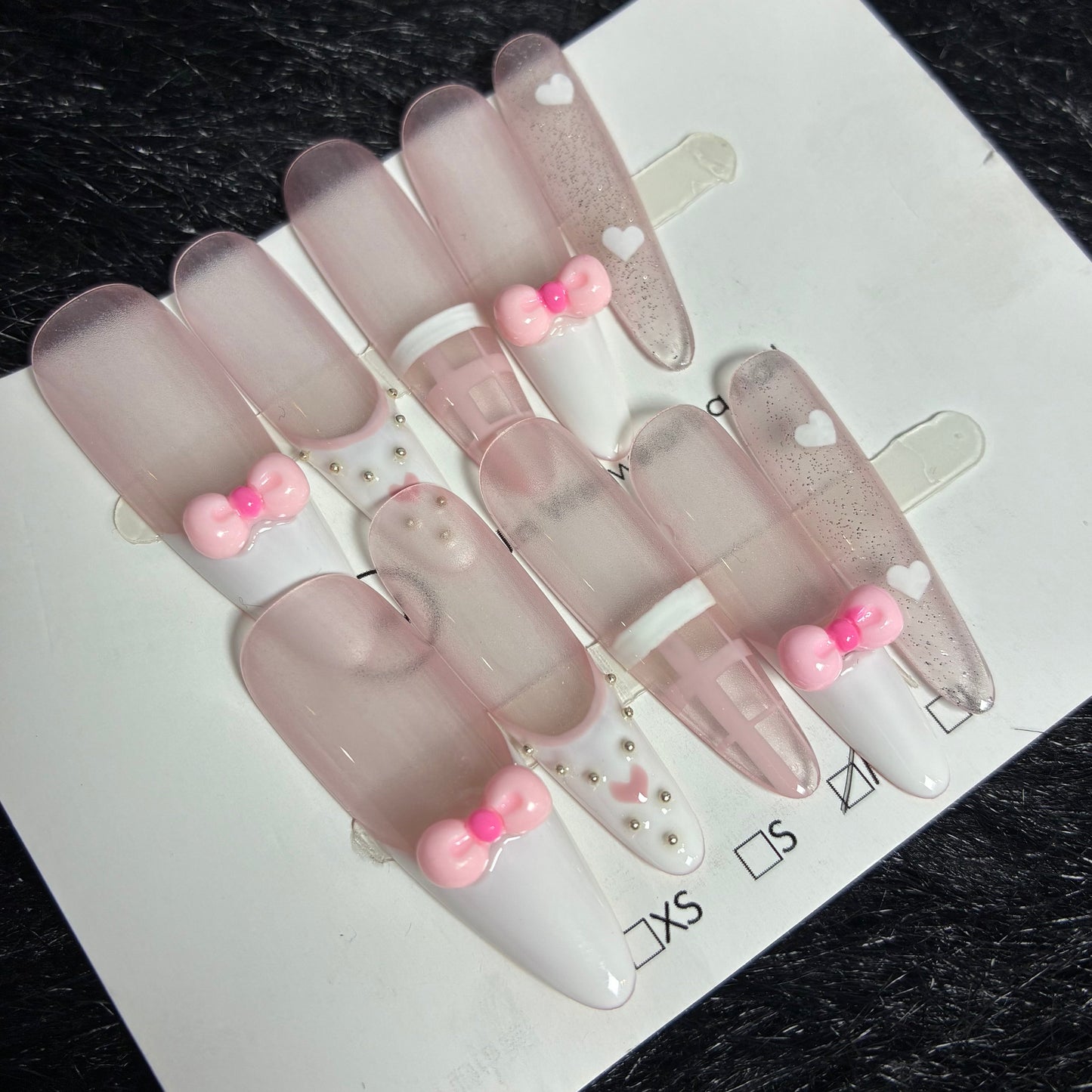 Press On Nails 10Pcs Code-L (000+) Easy Beauty Nepal