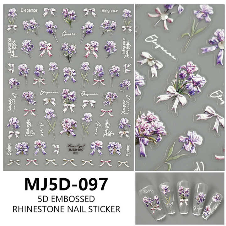MOSR Nail Art Flower DIY Sticker For Nails Mask Queen Nepal