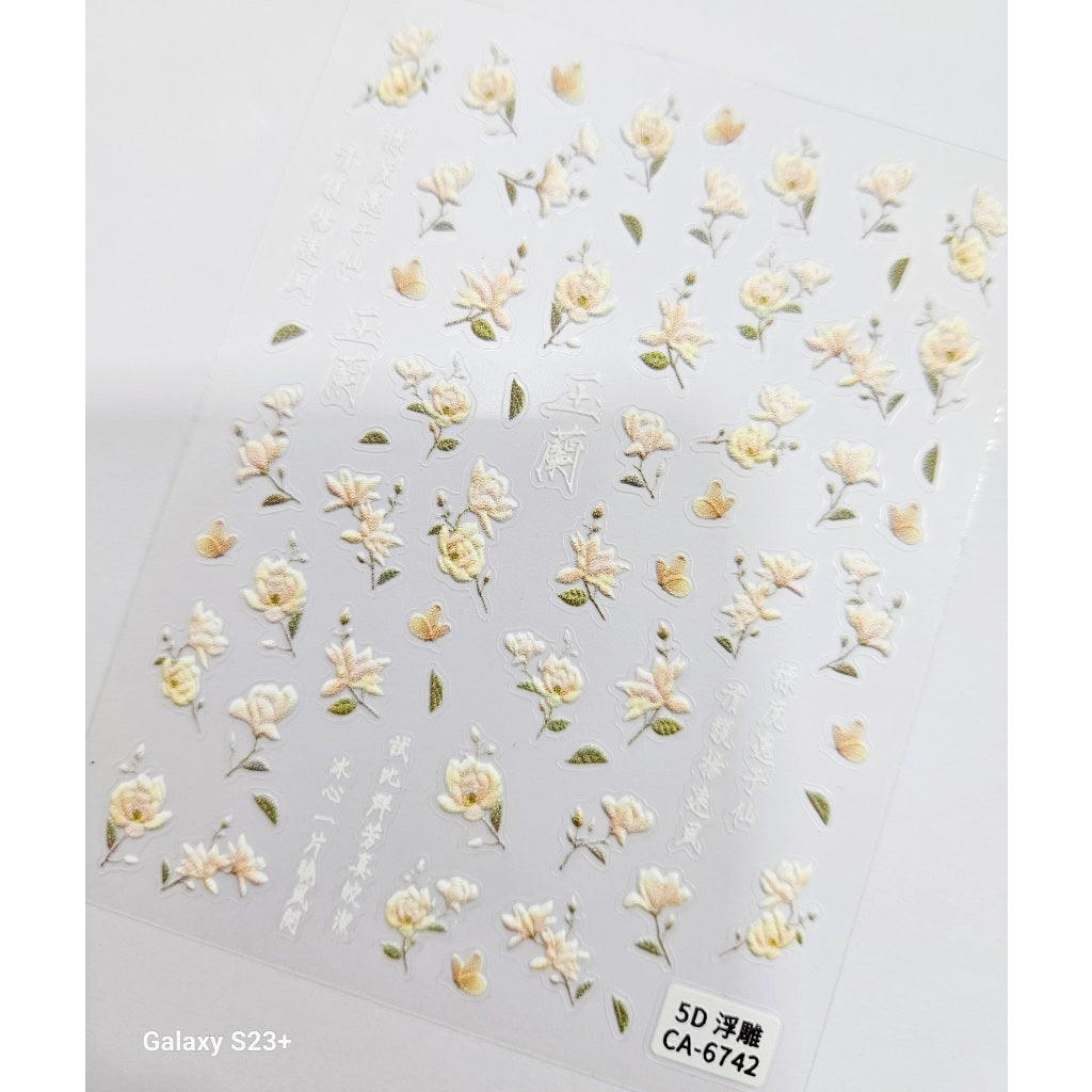 MOSR Nail Art Flower DIY Sticker For Nails Mask Queen Nepal