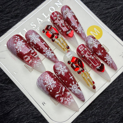 Press On Nails 10Pcs Code-Number (1000+) Easy Beauty Nepal
