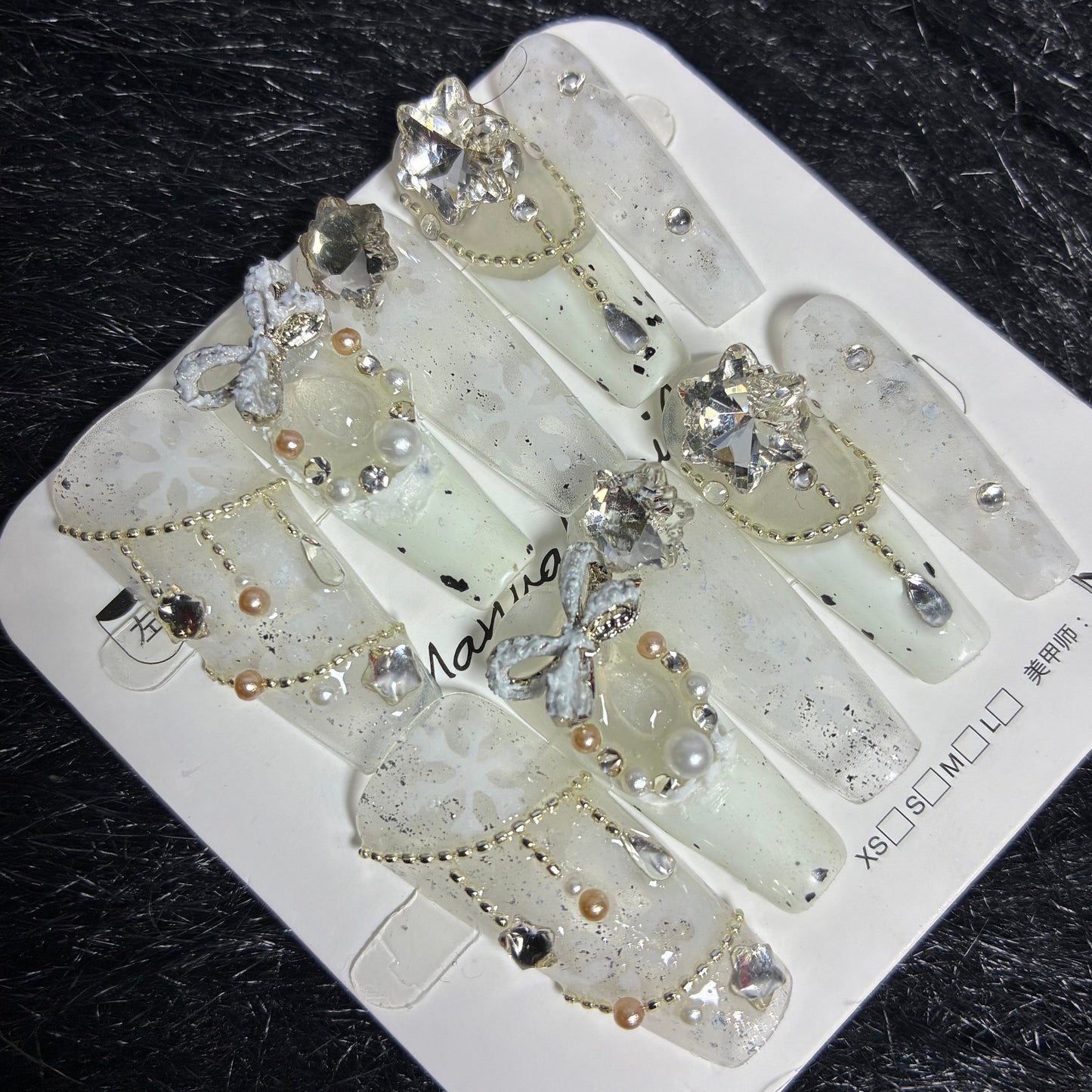 Press On Nails 10Pcs Code-L (000+) Easy Beauty Nepal