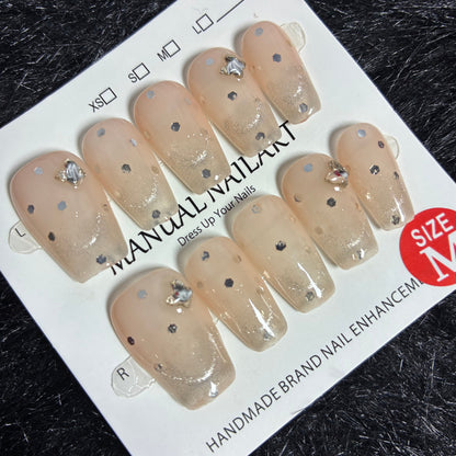 Press On Nails 10Pcs Code-L (060+) Easy Beauty Nepal