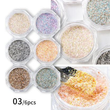 Grain Effect Glitter Nail Art Powder Mask Queen Nepal