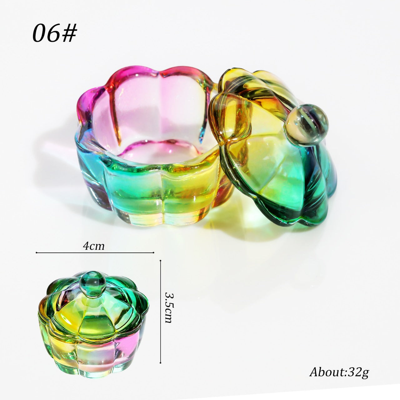 Art Crystal Cup Nail Glass Cup Nail Liquid Cup Manicure Dishes Clear Glass Cups Crystal Nail Cup Nail Care Tools Sheer Nail Polish Nail Tools Bowl Mix Powder Mask Queen Nepal