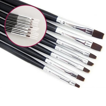 Nail Brushes, Nail Art Design Brushes Nail Pen Brushes Gel Nail Polish Brushes Kit Mask Queen Nepal