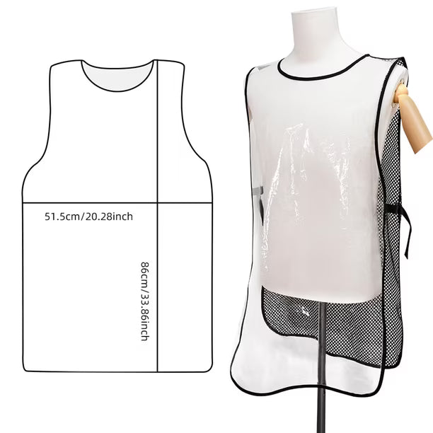 Transaparent Hairdressing Apron For Salon Mask Queen Nepal