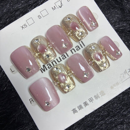 Press On Nails 10Pcs Code-L (090+) Easy Beauty Nepal