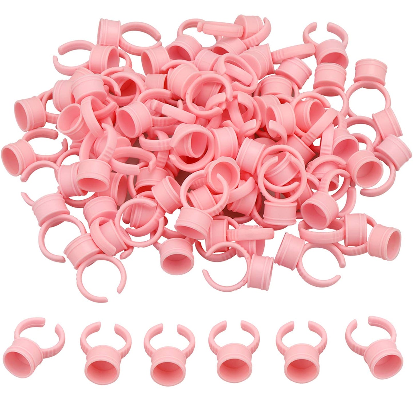MQ Eyelash Glue Ring Holder Disposable Plastic Dual Sided Ring. Mask Queen Nepal