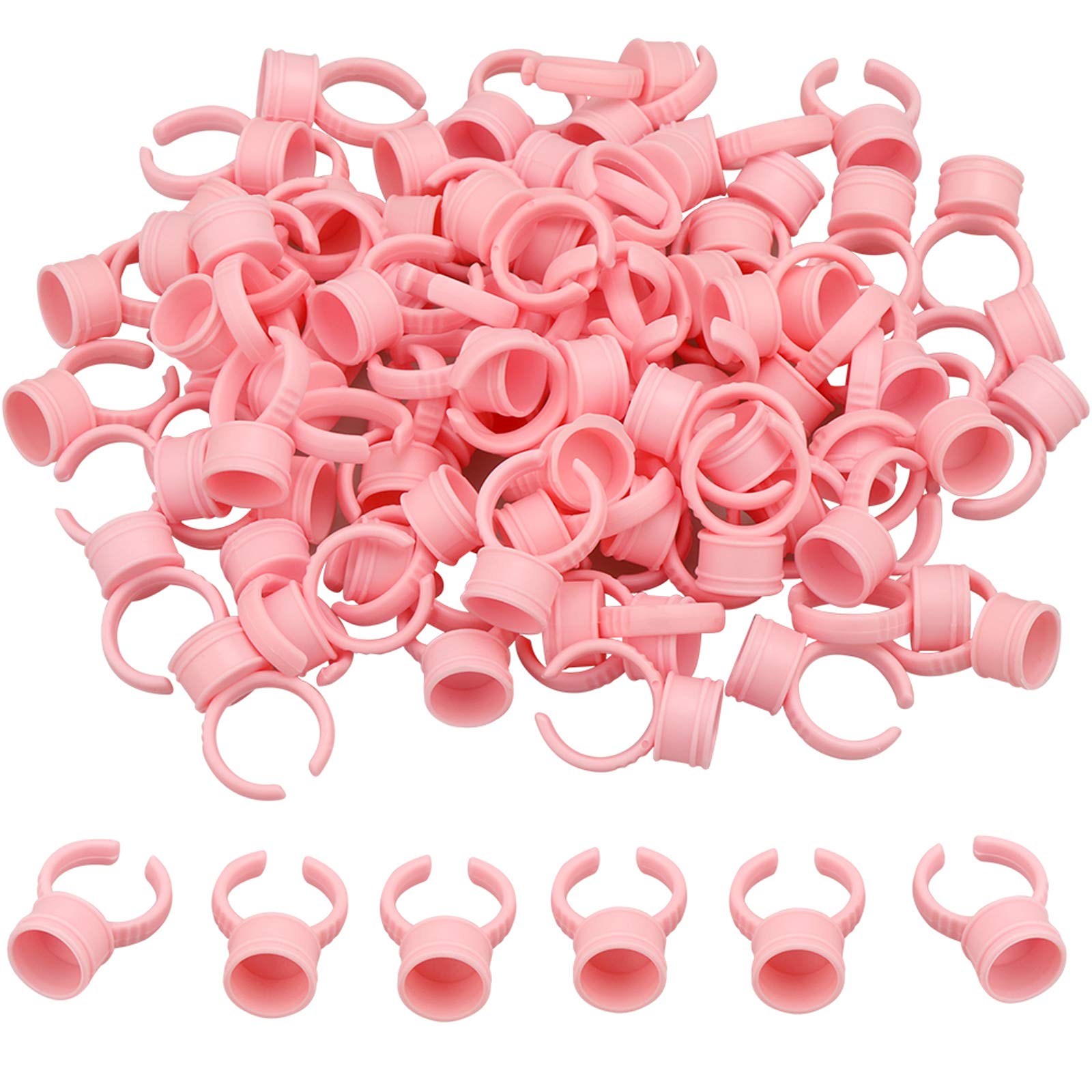 MQ Eyelash Glue Ring Holder Disposable Plastic Dual Sided Ring. Mask Queen Nepal