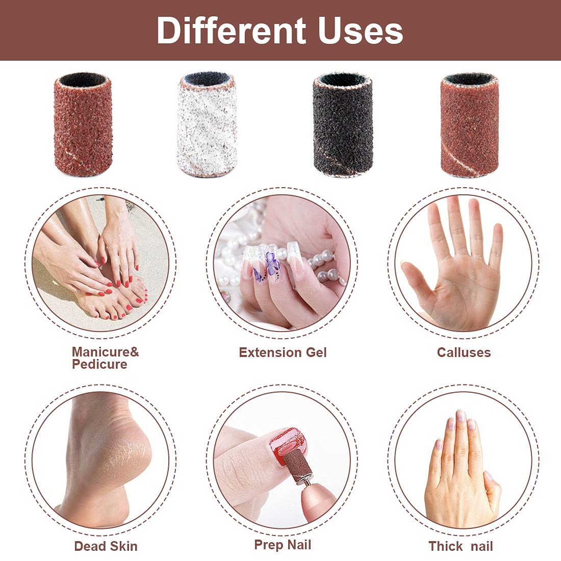 Sanding Bands For Nail Drill Bits Mask Queen Nepal