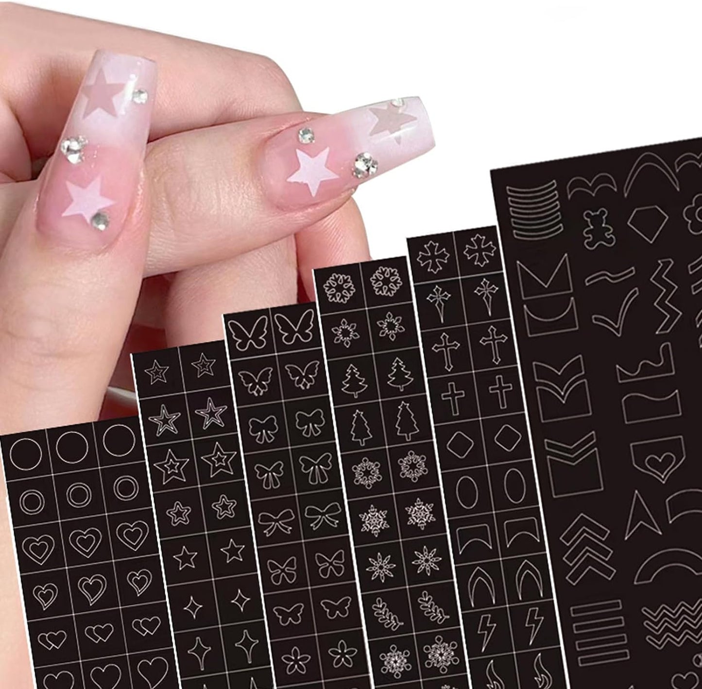 XY Code Nail Art Sticker Mask Queen Nepal