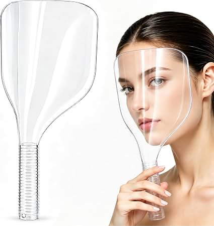 Safety Handheld Plastic Hair Salon Face Shield Mask Easy Beauty Nepal