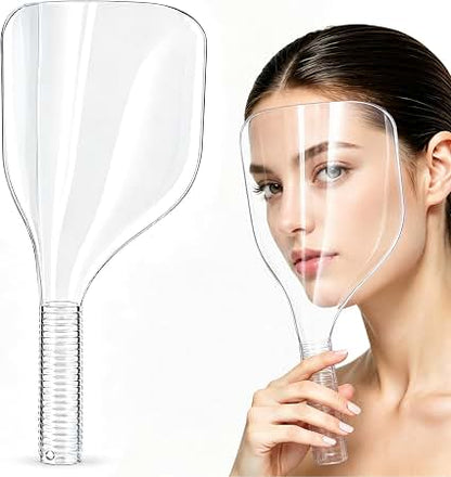 Safety Handheld Plastic Hair Salon Face Shield Mask Easy Beauty Nepal