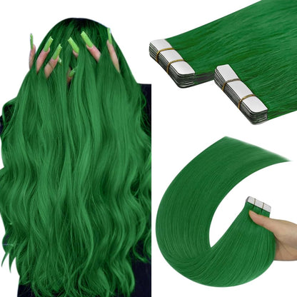 100% Real Natural Human Tape In Hair Extensions Mask Queen Nepal