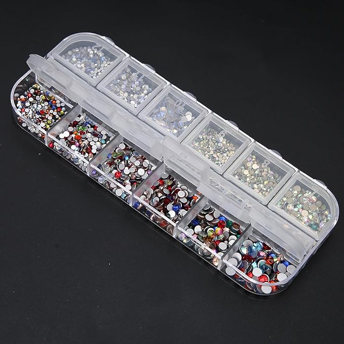 Shining Nail Decoration Beads Nail Art Rhinestones Nail Glass Charms Gems for Home Mask Queen Nepal