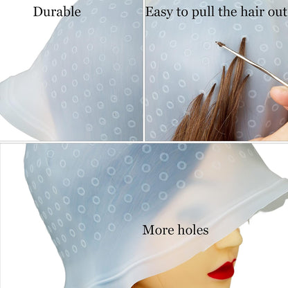 Silicone Highlight Hair Cap With Needle Mask Queen Nepal