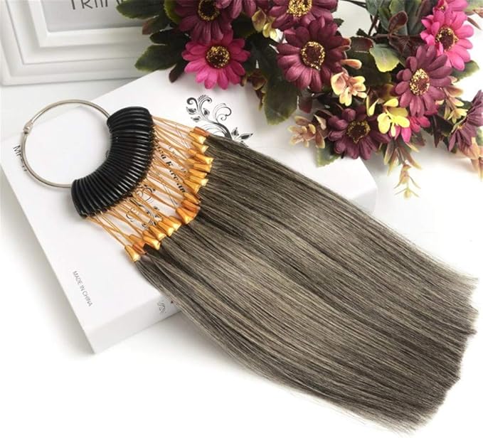 100% Human Hair Color Swatches Testing Color Sample Rings for Human Hair Extensions Mask Queen Nepal